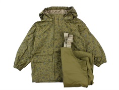 Wheat rainwear Olaj pants and jacket olive Storage